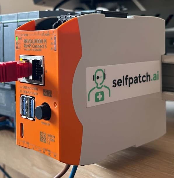 Close-up of the branded selfpatch Diagnostics Box